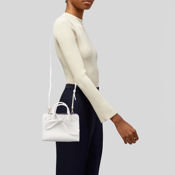 Mansur Gavriel Leather Mini Handle Bag - Picture 2 of 6